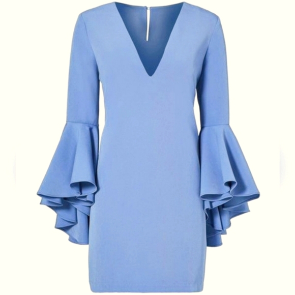 Milly Blue Italian Nicole Mini Dress Size 2 - Picture 1 of 8